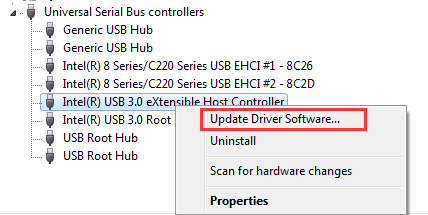 Uninstall intel usb 3.0 extensible host controller driver windows 10 usb